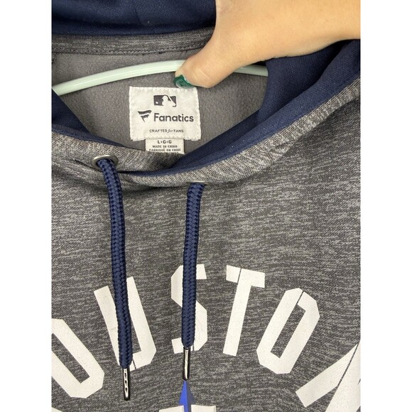 Fanatics Houston Astros Baseball Branded MLB Hoodie Large Gray Long Sleeve - Picture 3 of 6